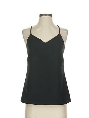 Banana Republic Black V-Neck Spaghetti Strap Cami Top
